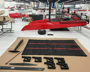 Foiling catamaran sailing with iFLY15 | production